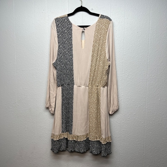 143 Story by Lineup Puff Sleeve Dress Womens 3XL Garden Cottagecore Patchwork - Picture 8 of 13